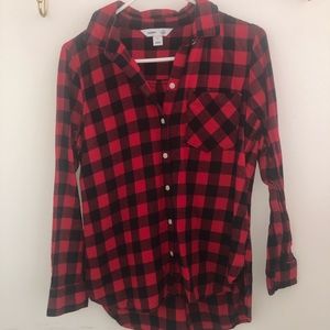 Red checkered flannel